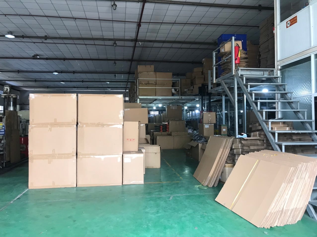 Packing area